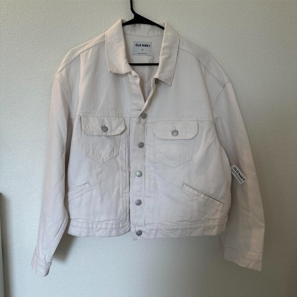 Old Navy White Denim Jacket